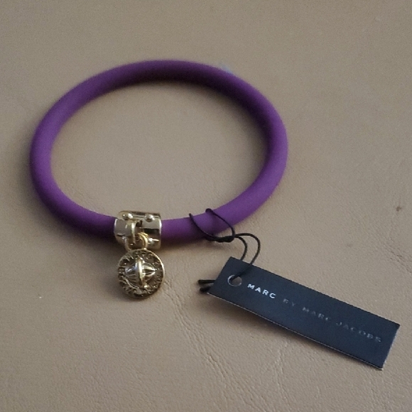 Marc By Marc Jacobs Jewelry - Marc By Marc Jacobs Purple Bracelet with Gold Charm